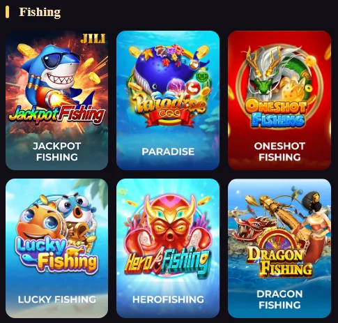 Play Fishing games on the 6 Club